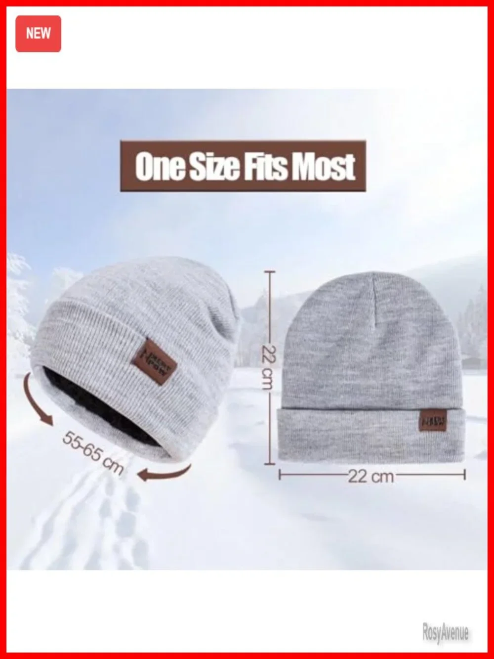 Winter 3-Piece Knit Beanie Gloves Scarf Set Fleece Lined Touchscreen